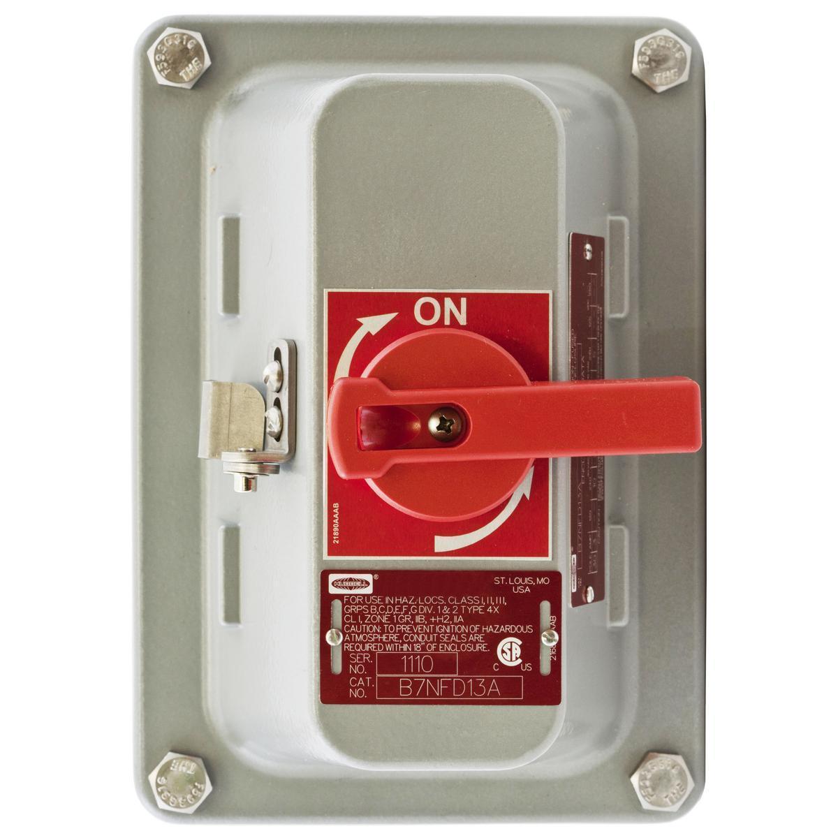 HBLB7NFD13A HUBBELL NONFUSED HAZ LOC DISC 30A 3P 600V 78358524259