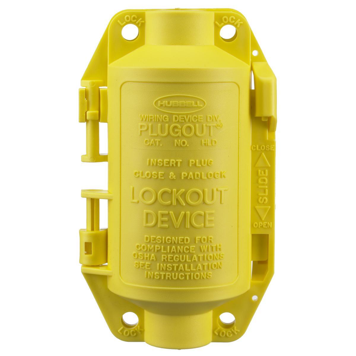 HLD HUB YELLOW LOCKOUT DEVICE 20-30 AMP TL PLUG DEV