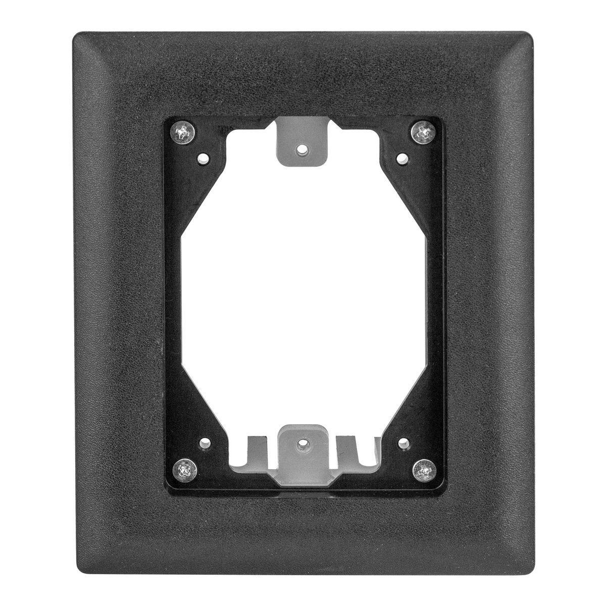 PFBRFBL1 HUBBELL CARP FLANGE, PLASTIC, 1-G, RECT, BLACK