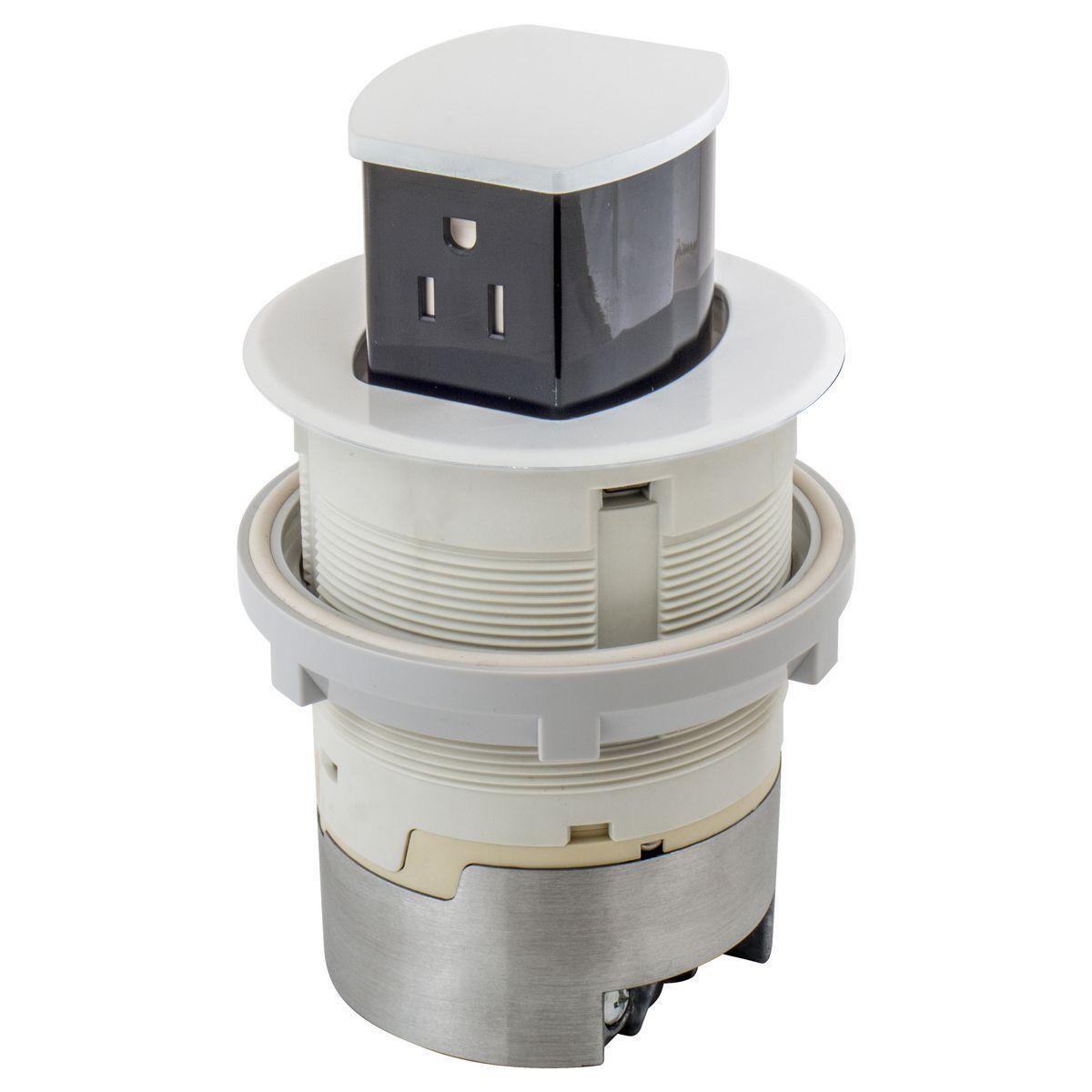 RCT200W HUBBELL 15A KIT KTCN CNTR RCPT SURF WHITE