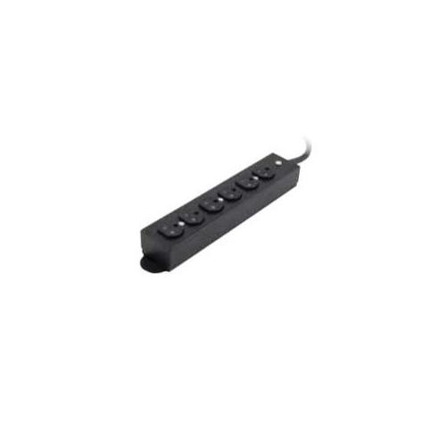 HBL6RPT620BK HUBBELL 20A RPT 6 OUTLET 6' CORD BLACK