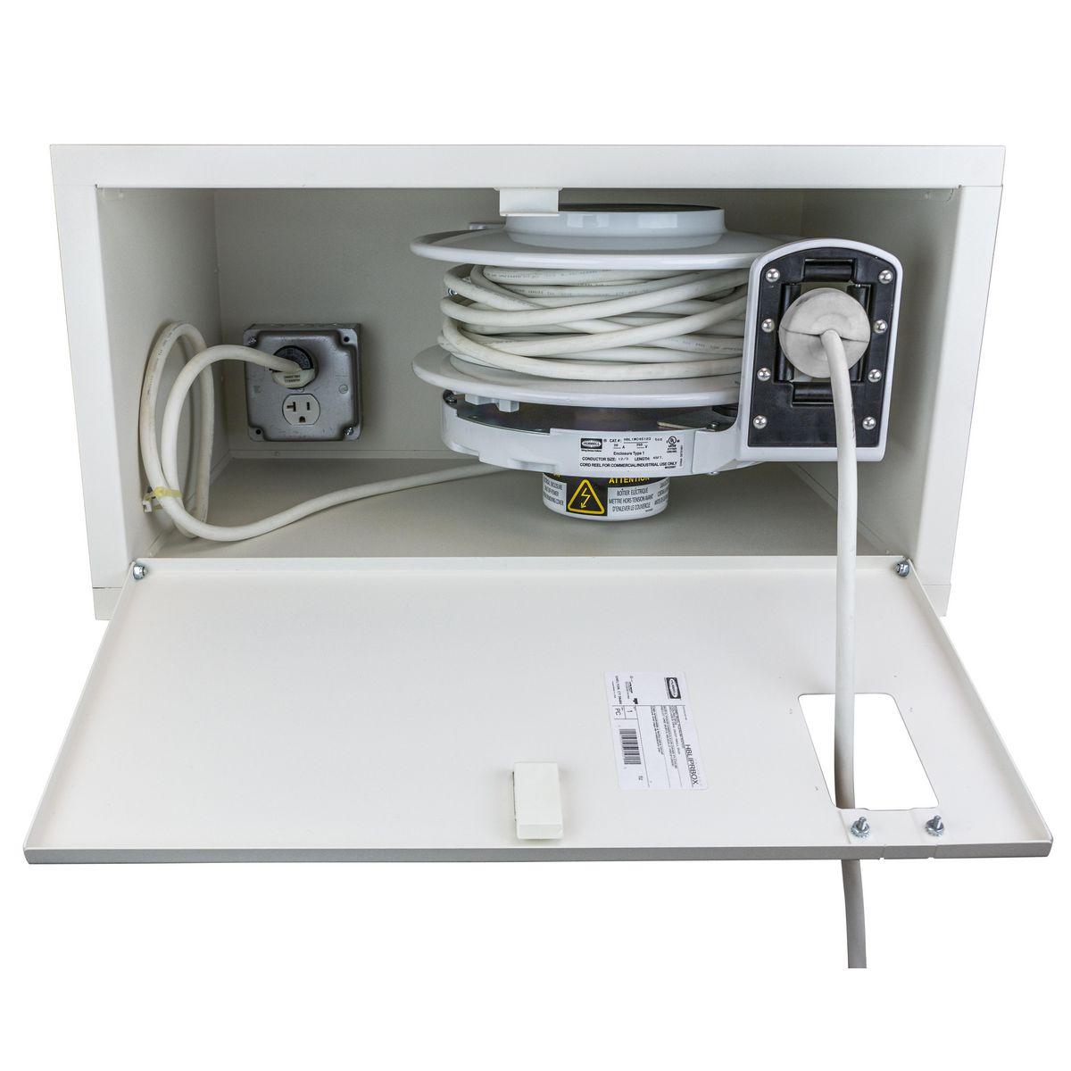 HBLIPRBOX HUBBELL PLENUM RATED CORD REEL ENCLOSURE
