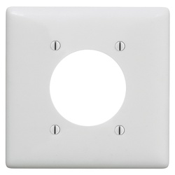 NP703W HUBBELL WALLPLATE, 2-G, 2.15" OPNG, WH 88377810379