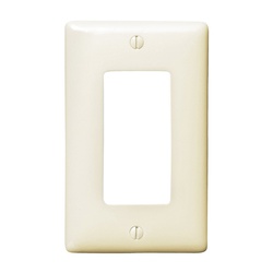 NPJ26LA HUBBELL WALLPLT M-SIZE 1G 1) RECT LA
