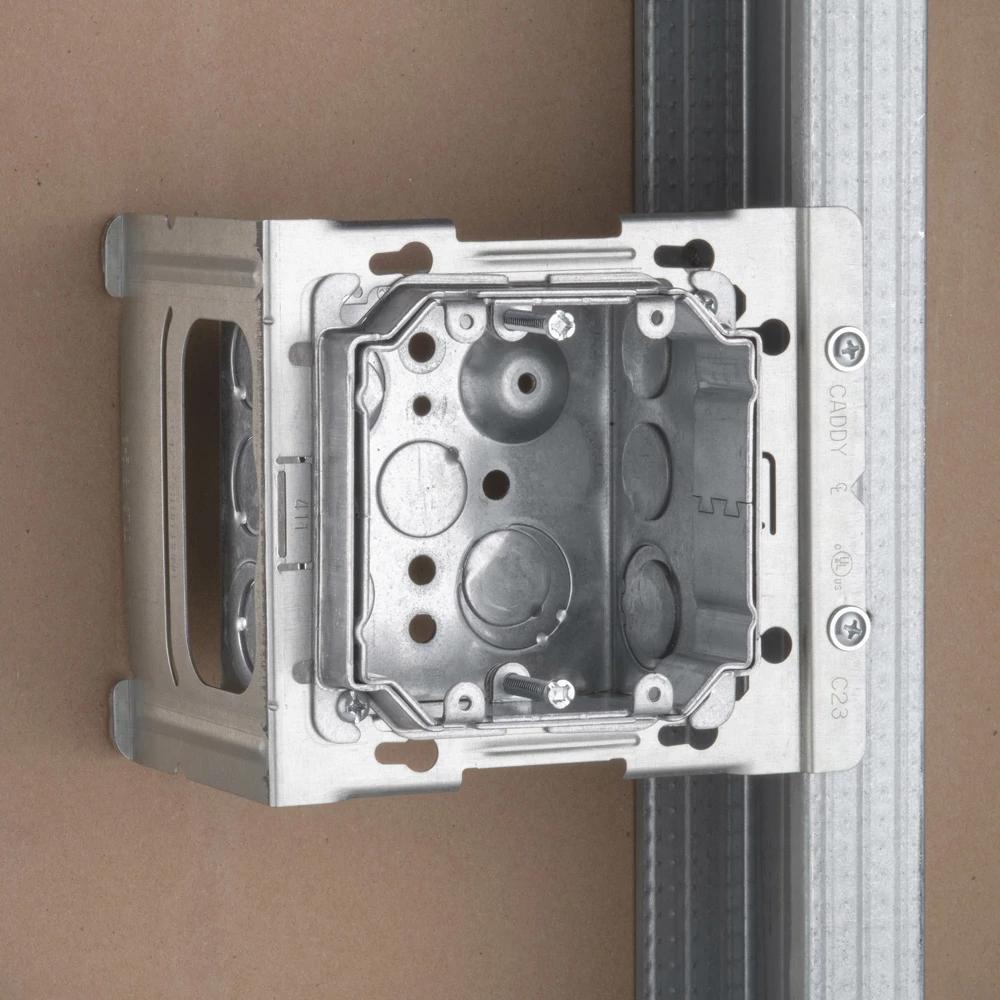 C4 CADDY MTNG BRKT FOR 4" &4-11/16" SQ BOX W/ 4" STUD DEPTH 100/BOX..
