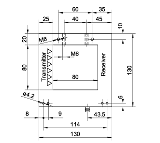 FG80I-PSM3 SENSOPART 831-81001 OPTICAL WINDOW - 80 X 80MM, PNP N.O., PLUG M8 3 PINS