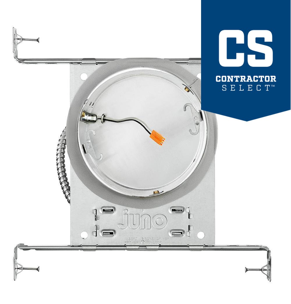 QC6WGJ6 JUNO QUICK CONNECT 6IN LED NEW CONSTRUCTION DOWNLIGHT,PUSH-IN ELECTRICAL CONNECTORS,PRE-INSTALLED AIR-LOC GASKET,JOB PACK OF 6 (CI# 277E8J)