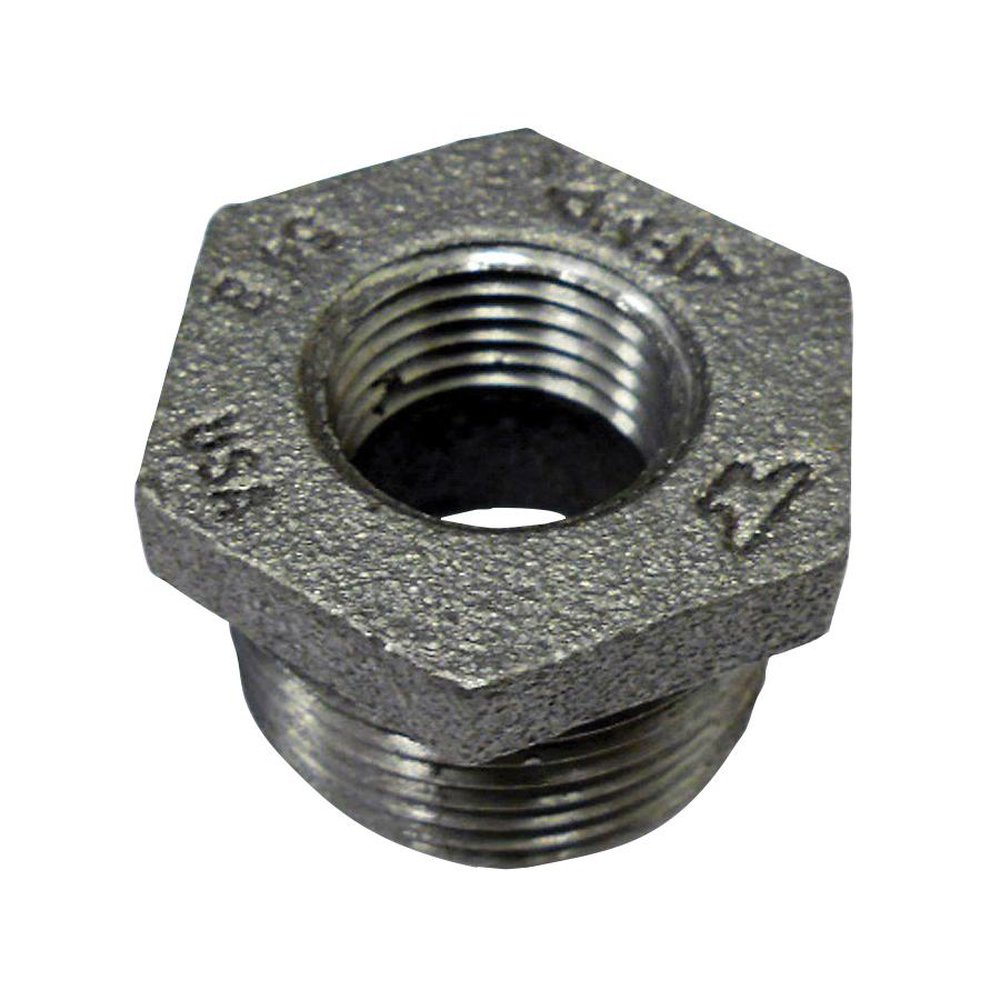 (D) 1-1/4X1 BLK HEX BUSHING MALL