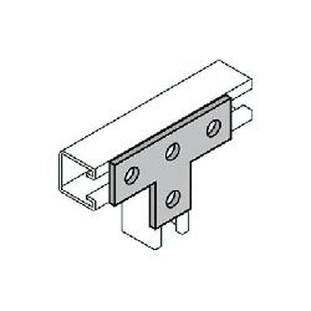 B133ZN B-LINE ZINC PLTD 4 HOLE TEE