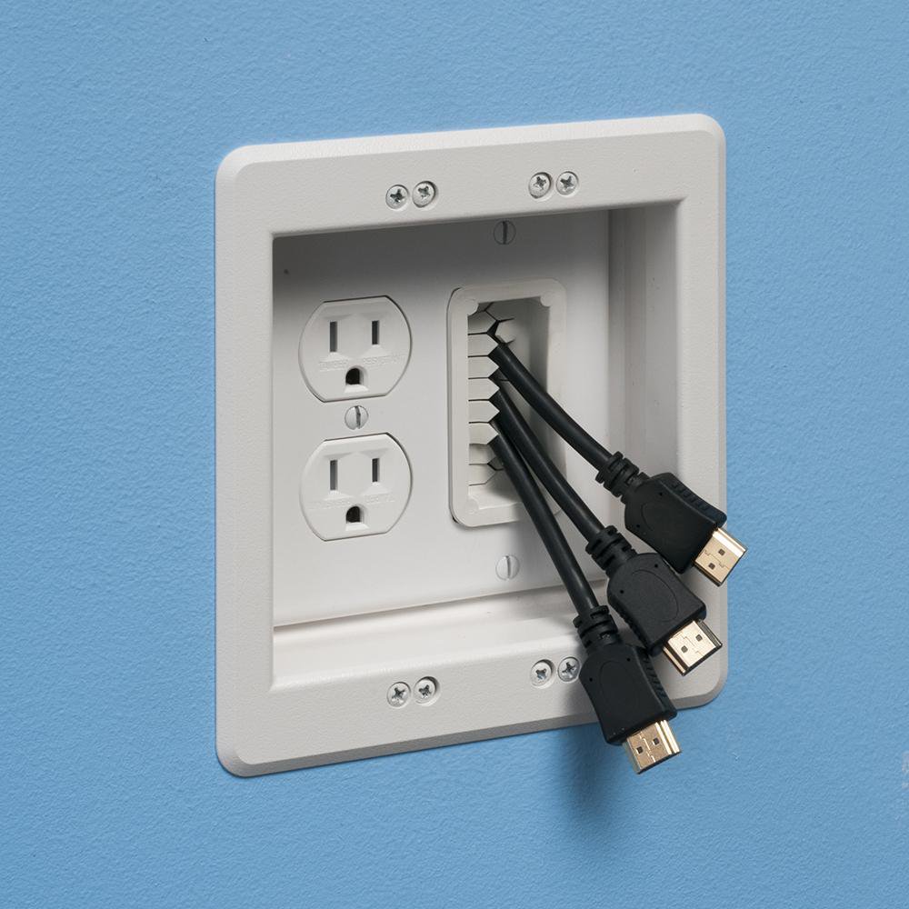 TVBU505K ARL 2 GANG WHITE TV BOX