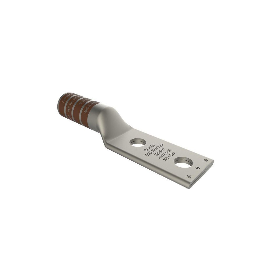 YA34-2N BUR 2 HOLE COMP LUG COPPER