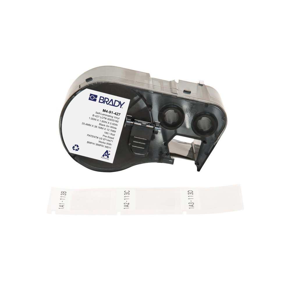 M4-91-427 BRADY SELF-LAMINATING