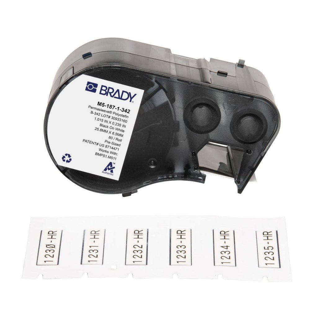 M5-187-1-342 BRADY SLEEVE 0.187 IN