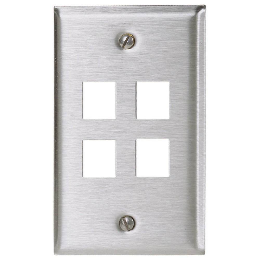 SSF14 HUB 4 PORT SS PLATE