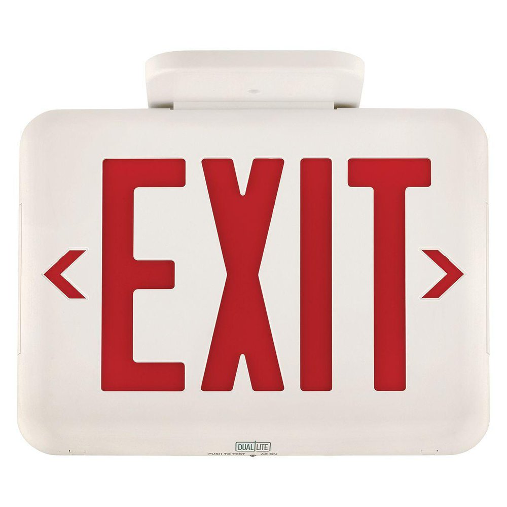 DUAL EVEURW RED LED EXIT SIGN