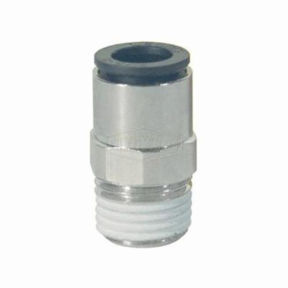 3175 53 11 PARKER 1/8 OD PRESS X 1/8 MIP PLATED BRS MALE ADAPTER W/ NITRILE SEAL