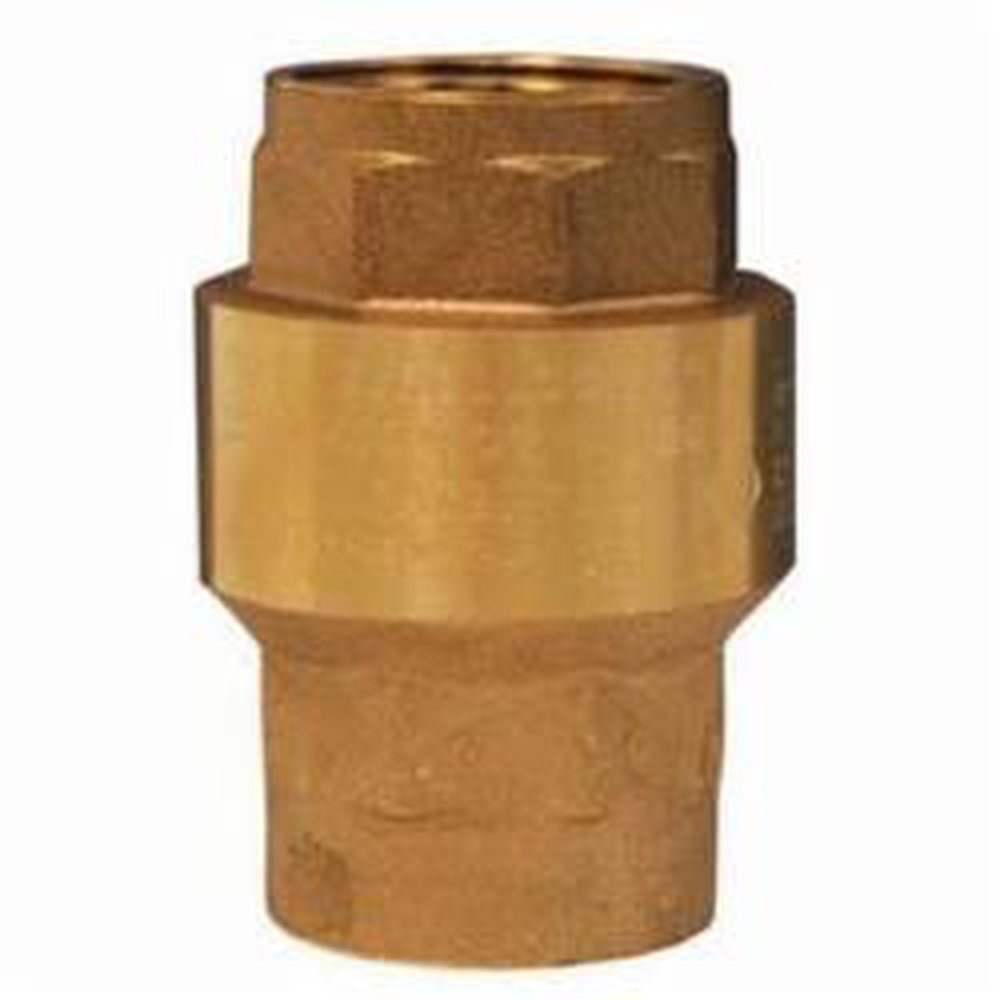 CV400 4  FNPT BRS IN LINE SPRING CHECK BUNA SEAT 175 PSI WOG 10F-210F DEGREE .50 PSI CRACKING .50 PSI CRACK PRESSURE