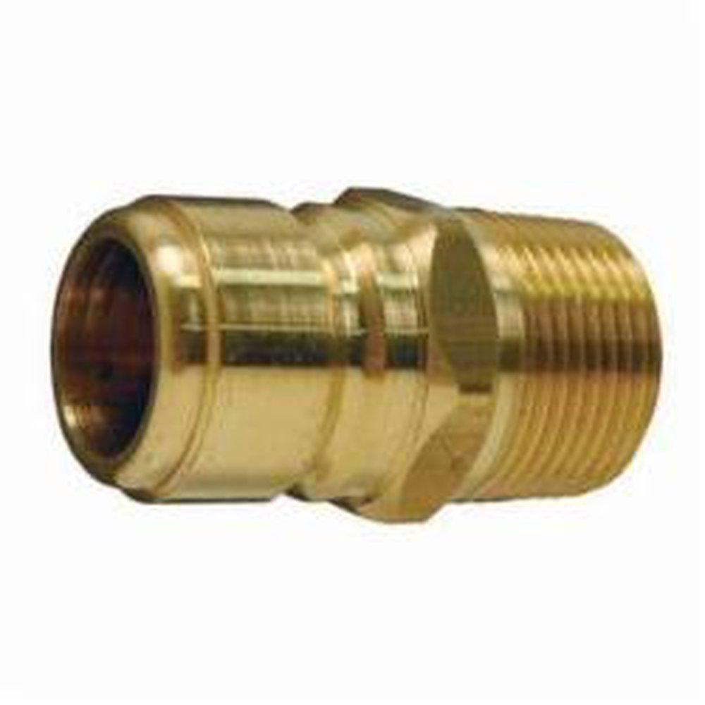E10M10-B DIXON 1-1/4 BRASS STRAIGHT THROUGH MALE PLUG 1-1/4-11.5 MALE NPTF