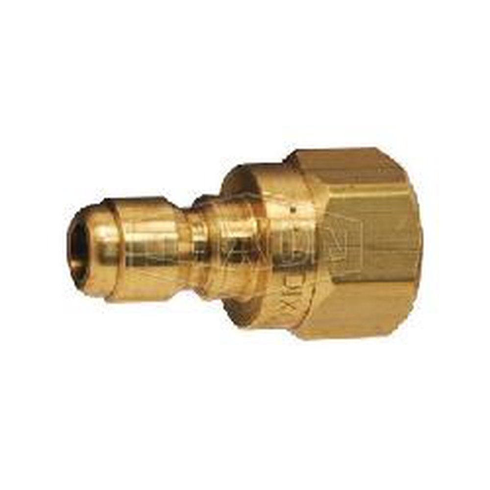 E3F3-B 3/8 BRS STRAIGHT THRU FEMALE QDC