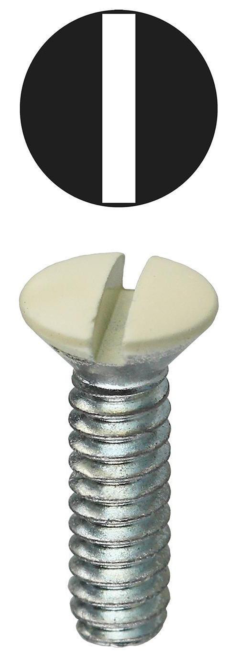 414IV DOTTIE 6-32 X 1/2 IVORY WALL