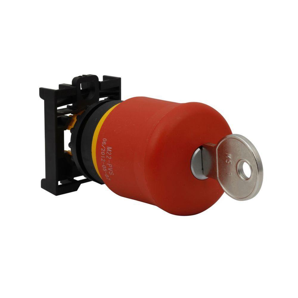 M22-PVS CH E-STOP 22MM OPERATOR RED