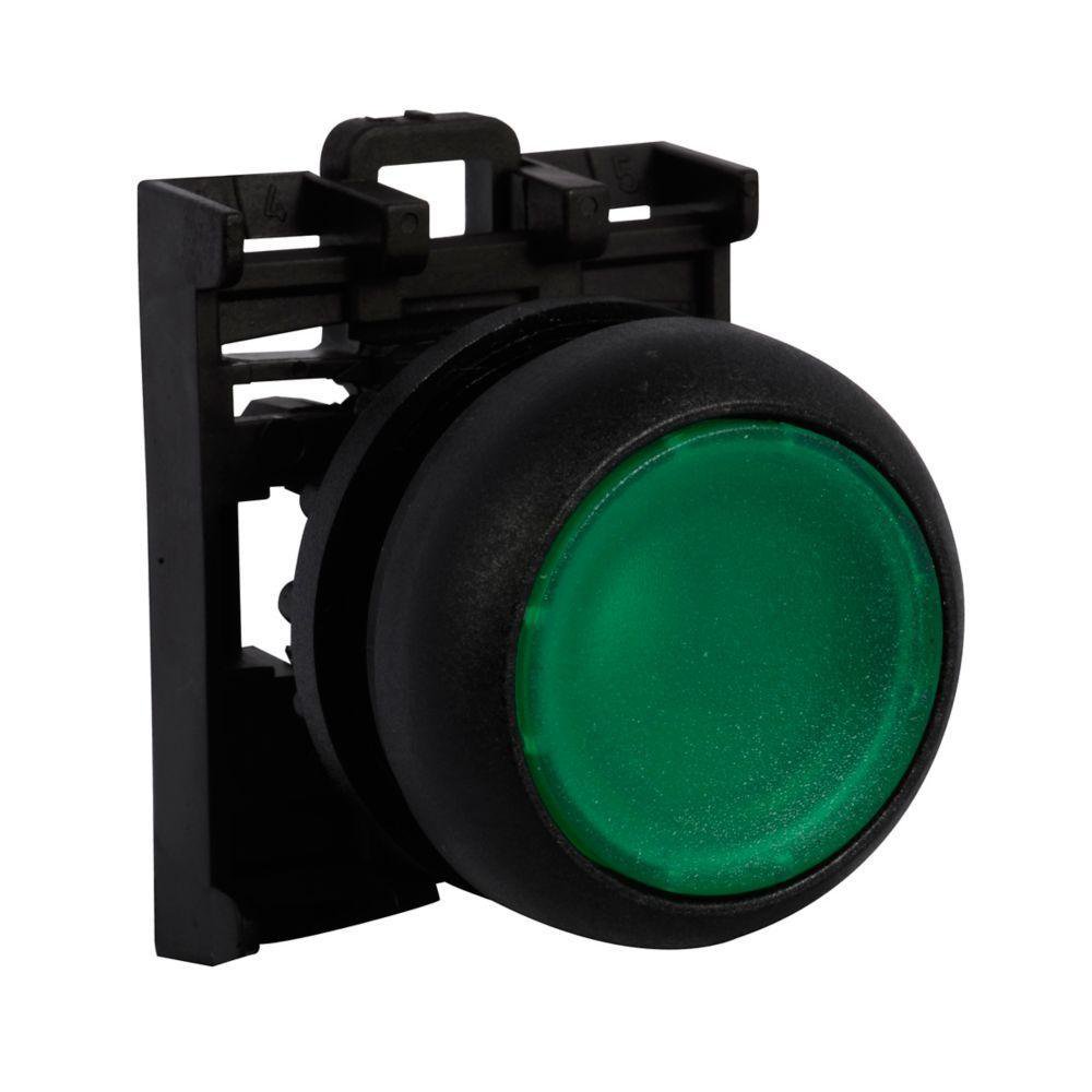 M22S-DL-G CH PUSHBUTTON 22MM