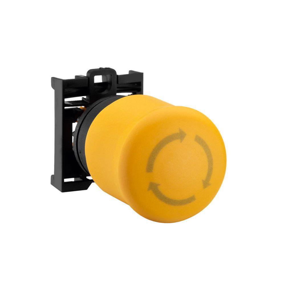 M22Y-PVT CH PUSHBUTTON 22MM