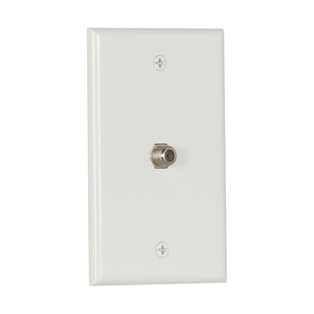 1172W CWD WALLPLATE W/COAX ADAPTOR