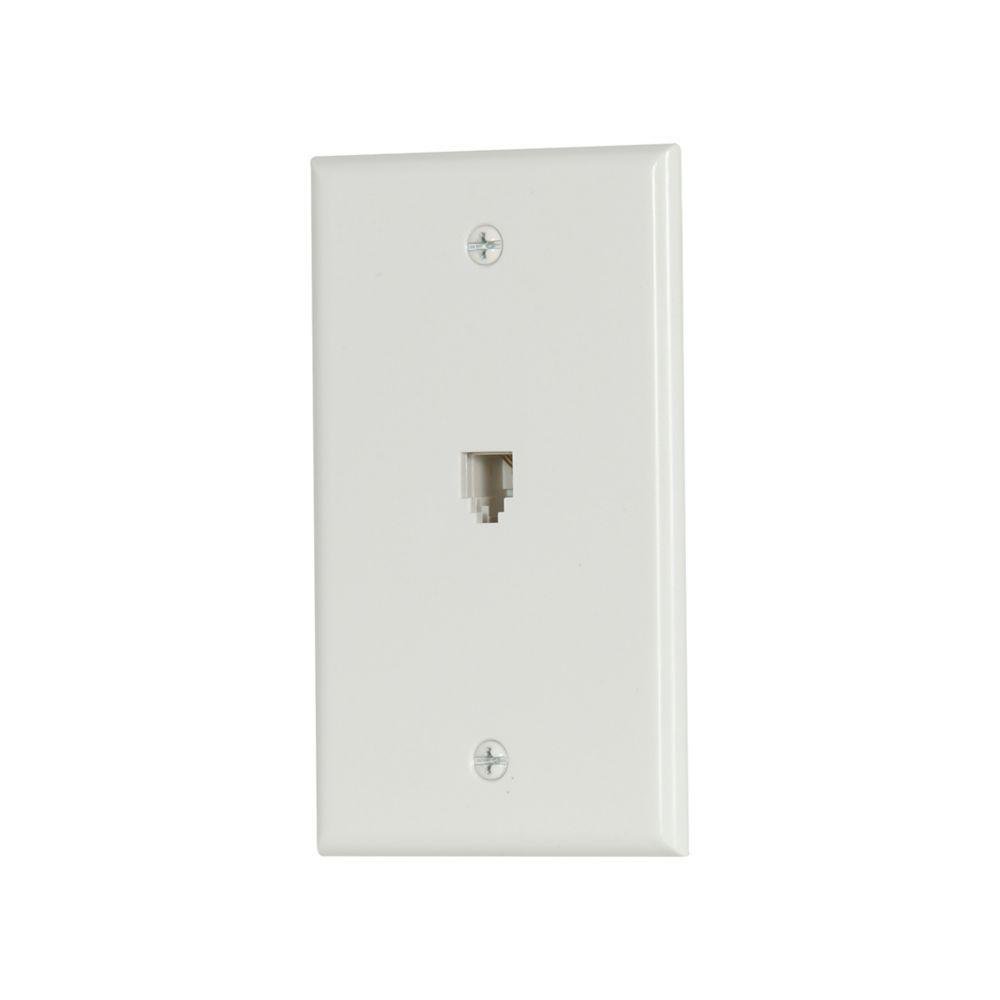 3532-4W CWD PHONE JACK SGL FLUSH