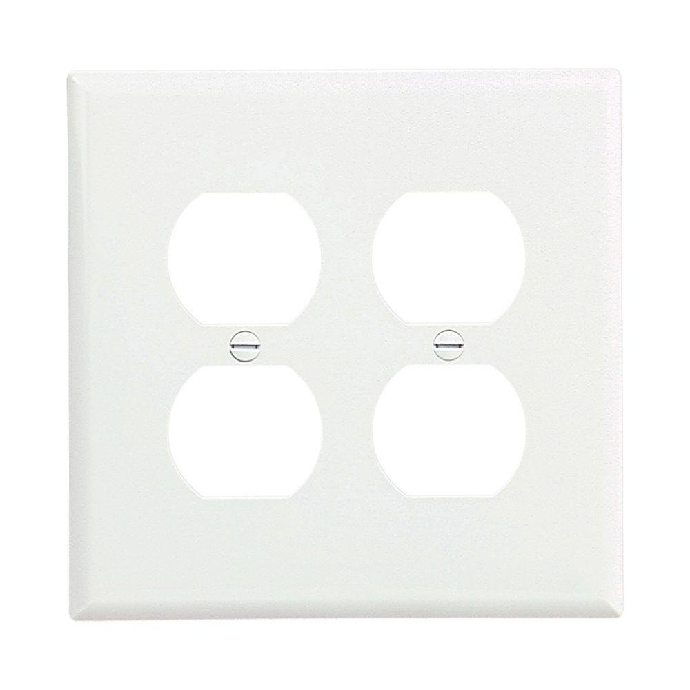 PJ82W CWD 2G DUPLEX WALLPLATE