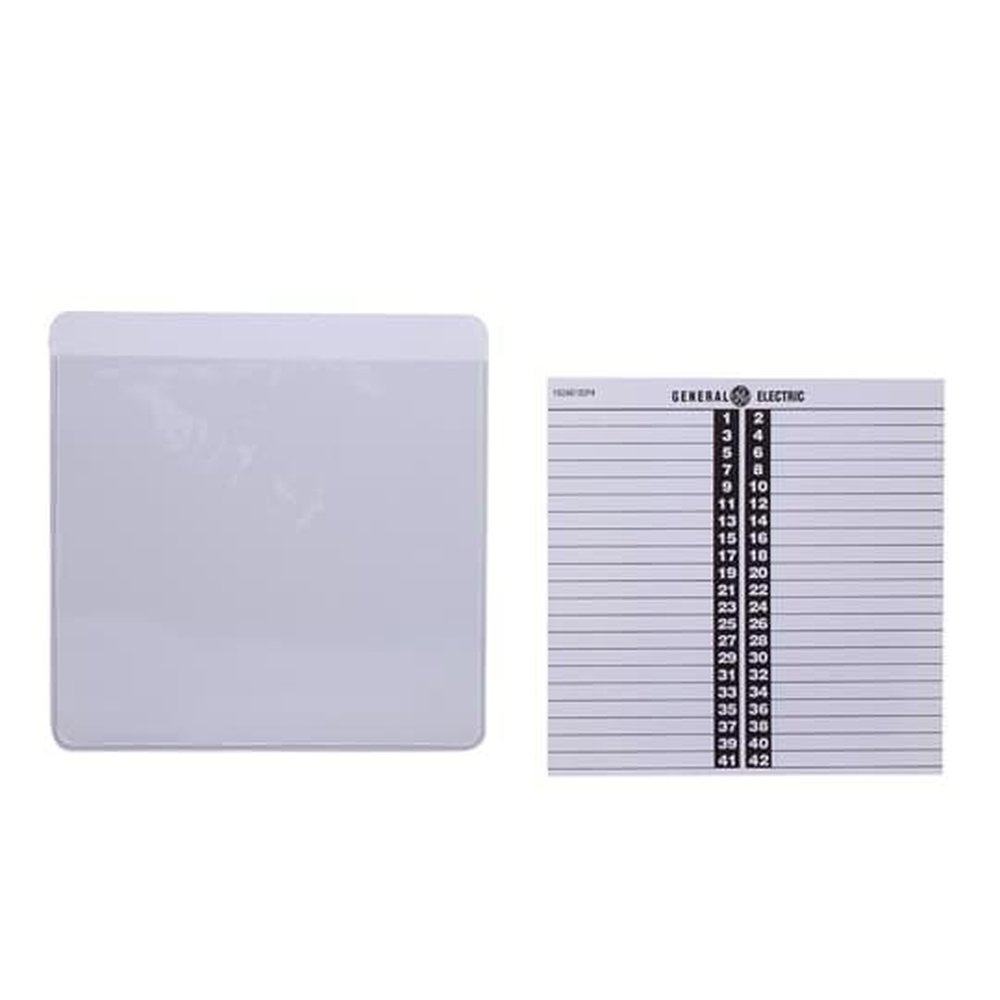 GE TD42 CIRCUIT DIRECTORY CARD &