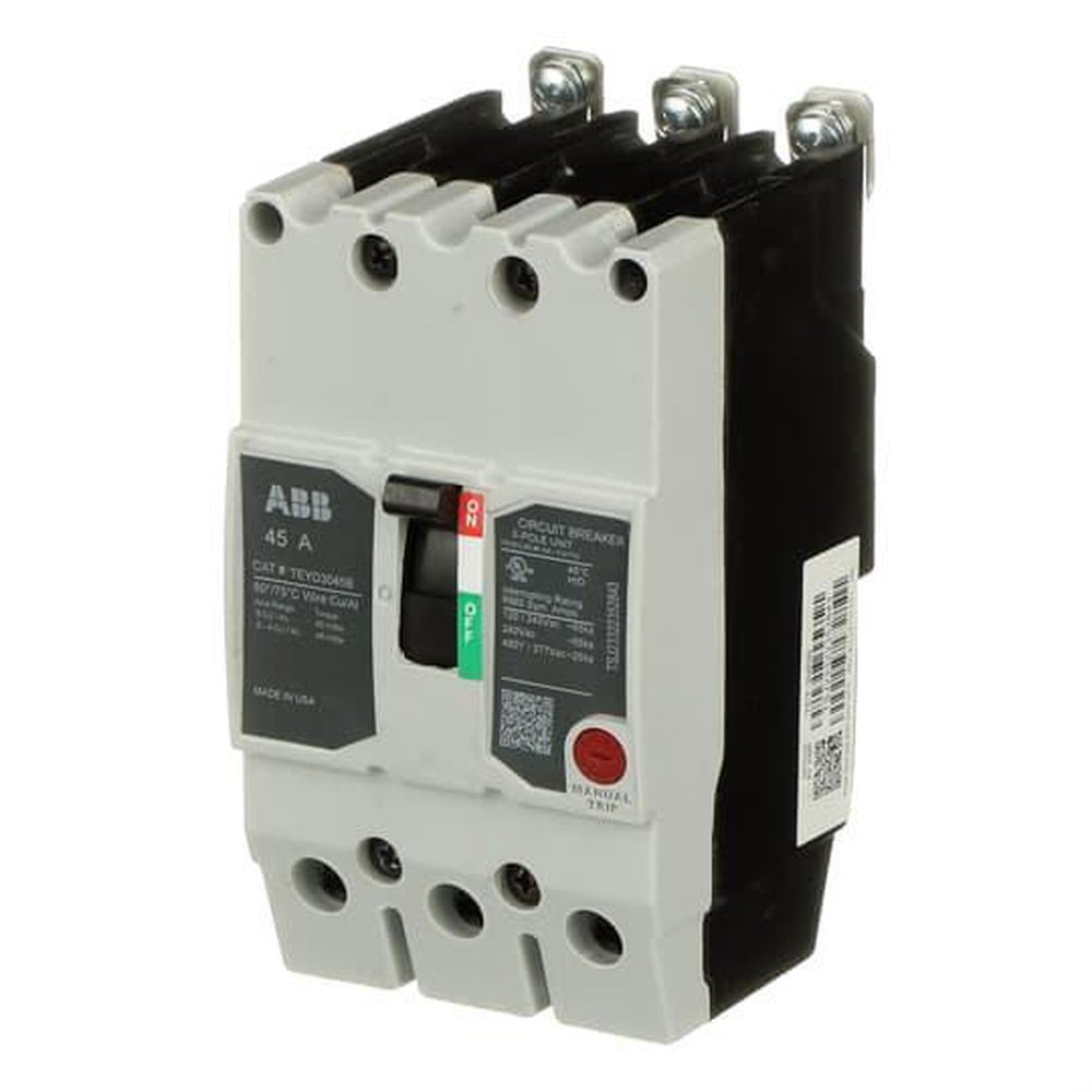 TEYD3045B GE 45A 3POLE 25KA 480/277