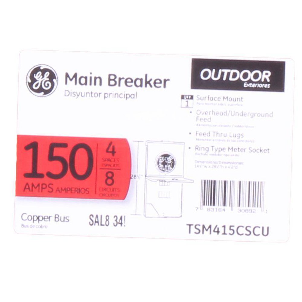 TSM415CSCU GE 150AMP METER BASE