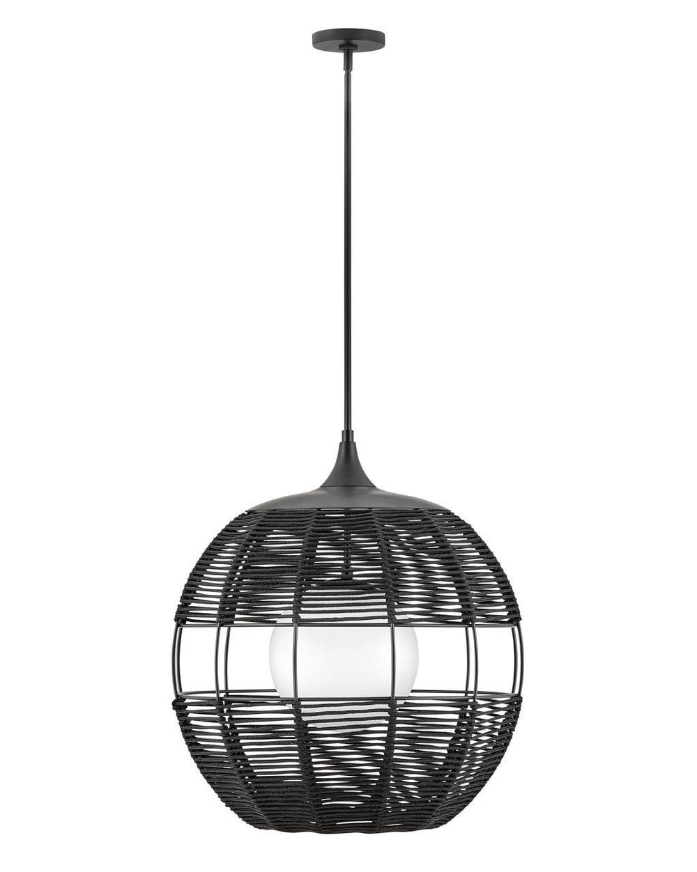 19675BK HINKLEY ORB PENDANT BLACK