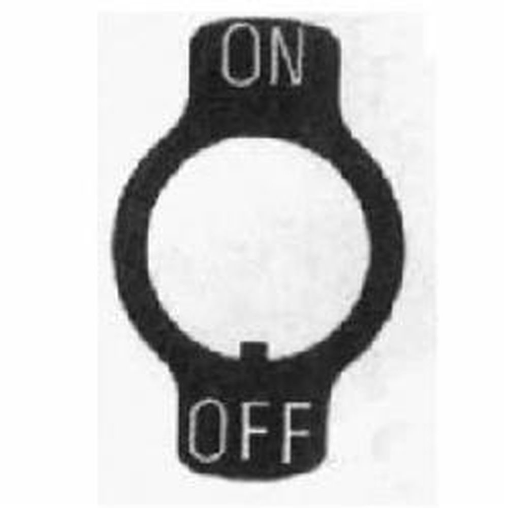 SS6747 SEL ON/OFF PLATE NOTCHED