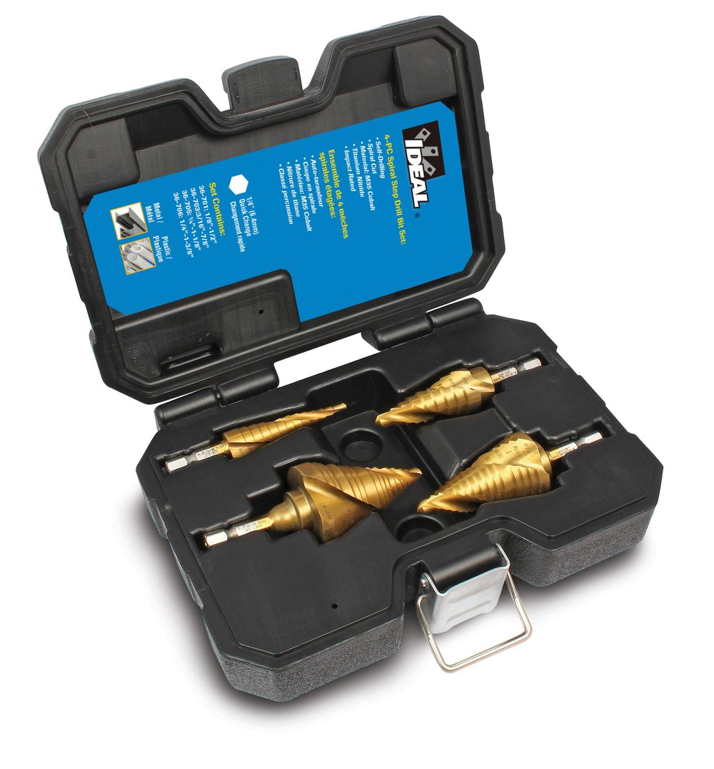 36-700 IDEAL SPIRAL STEP BIT 4PC