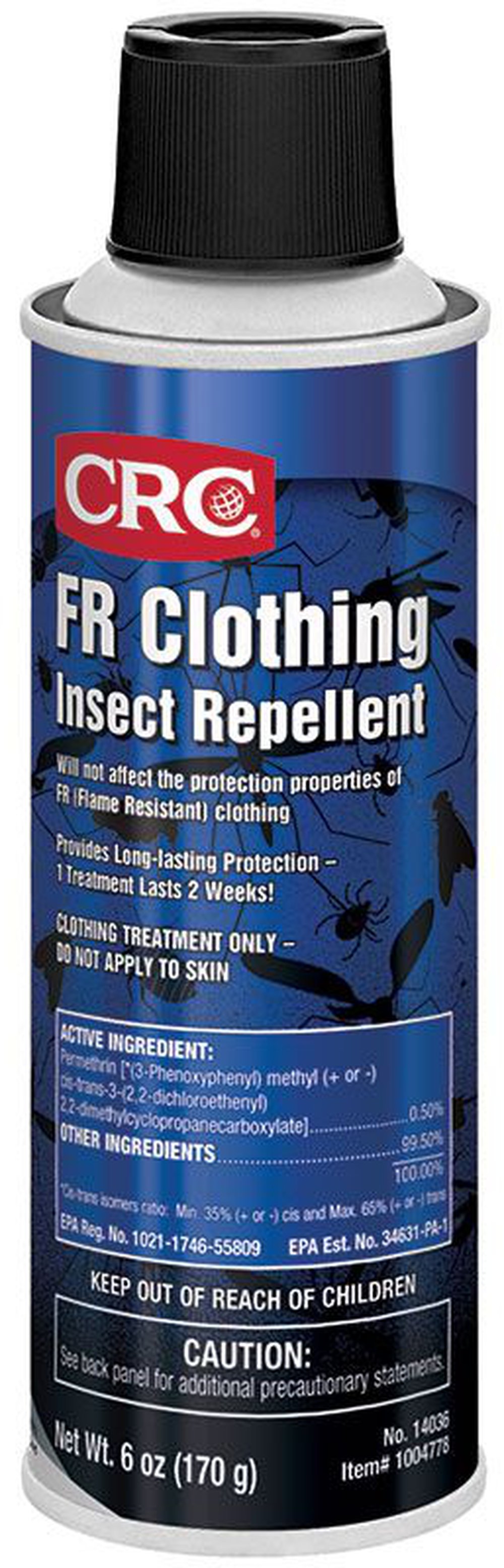 14036 CRC FLAME RESISTANT CLOTHING INSECT REPELLENT