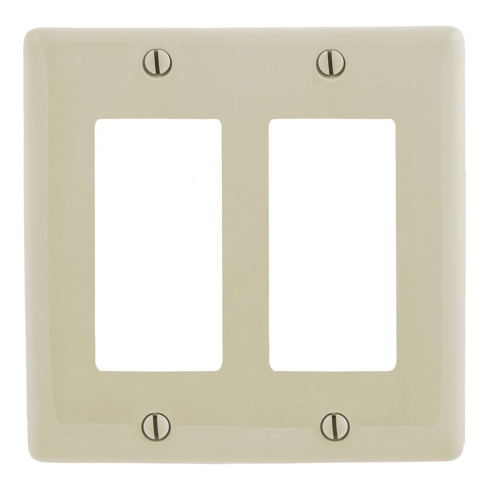 NP262AL HUBBELL WALLPLATE, 2-G, 2) RECT, AL 88377810252
