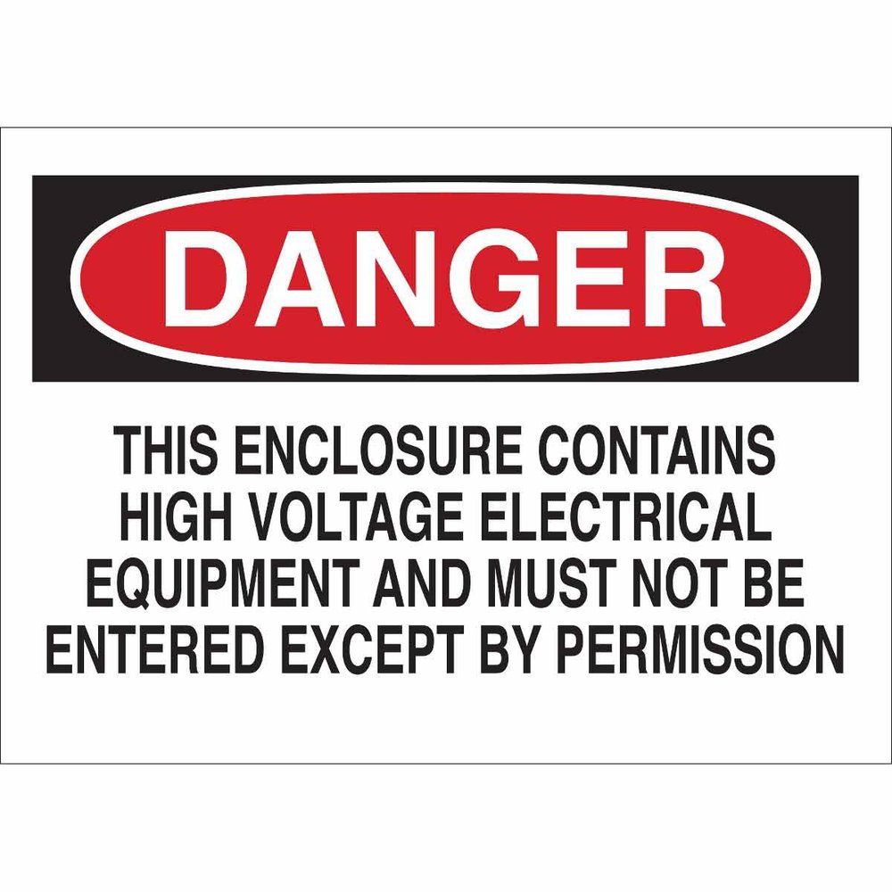 84113 BRADY ELECTRICAL HAZARD SIGN