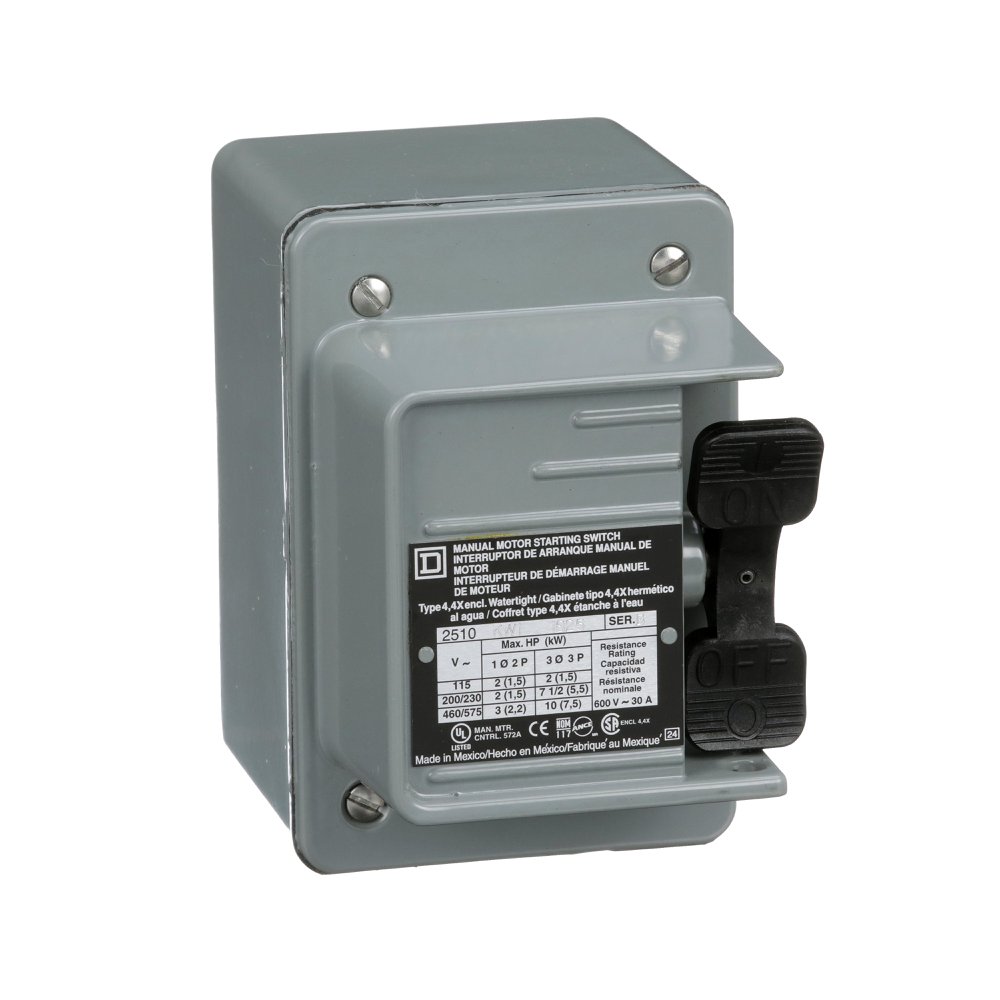2510KW6 SQD MANUAL SWITCH 600VAC