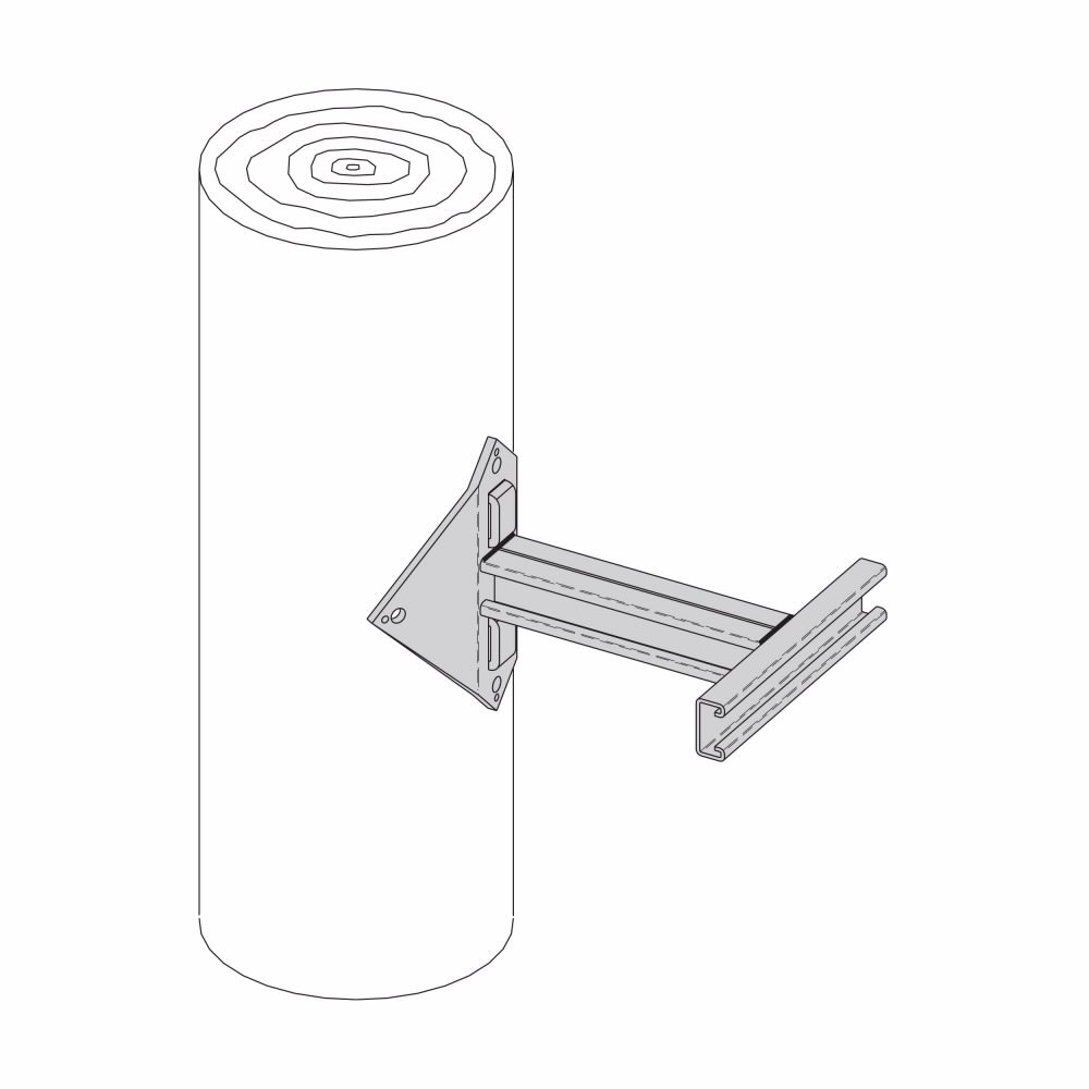 B852S-12-6ZN B-LINE UTILITY POLE
