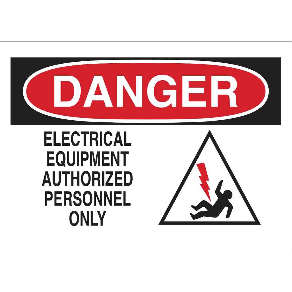 95687 BRADY ELECTRICAL HAZARD SIGN