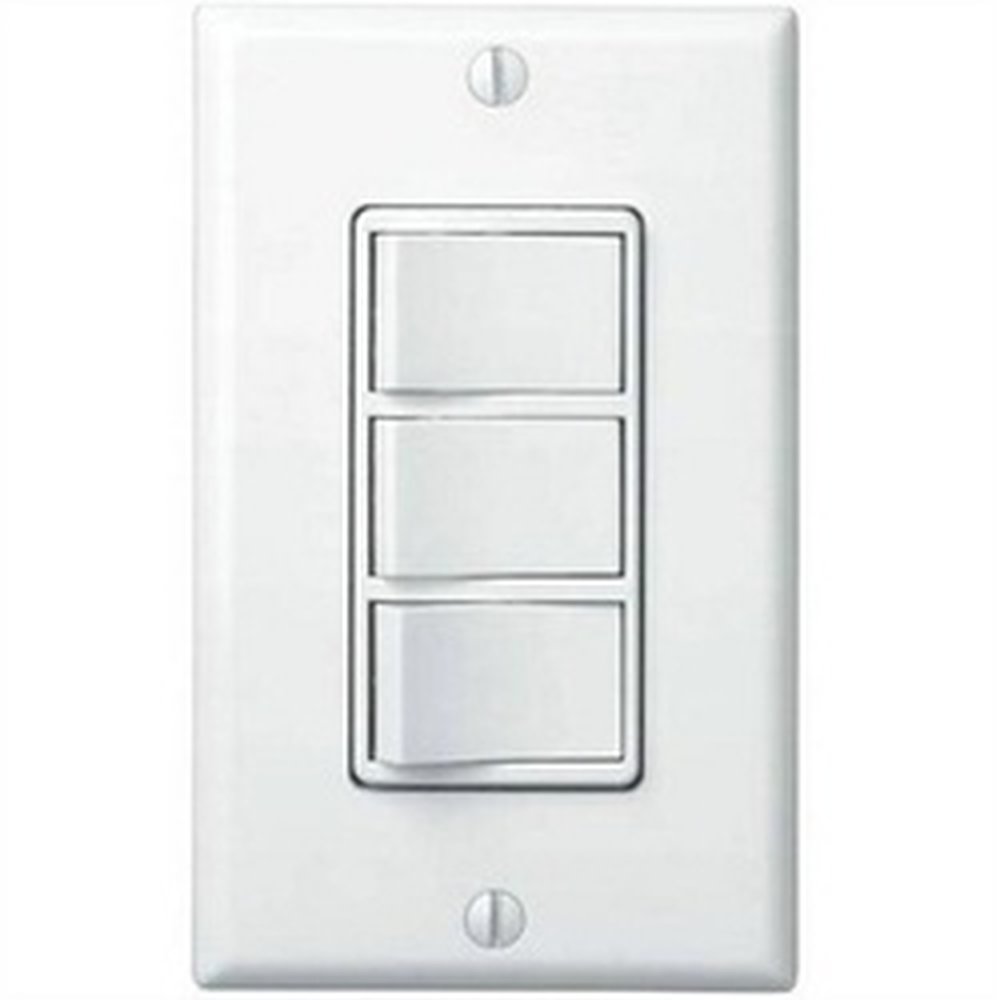 77DW NUTONE WHT WALL CNTRL TRIPLE SW ZZZZ