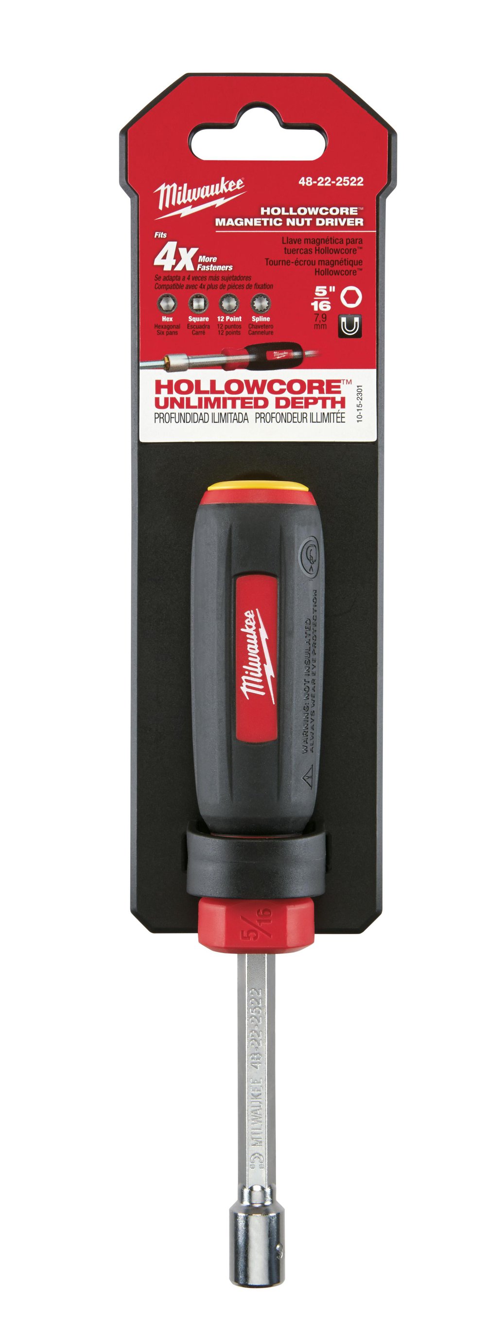 48-22-2522 MILWAUKEE 5/16" NUT DRIVER - MAGNETIC 48-22-2522 ZZZZ
