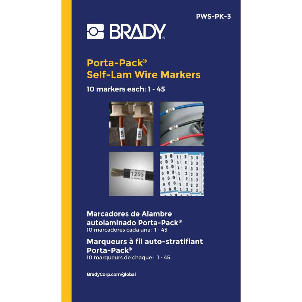 PWS-PK-3 BRADY SELF-LAMINATING WM -