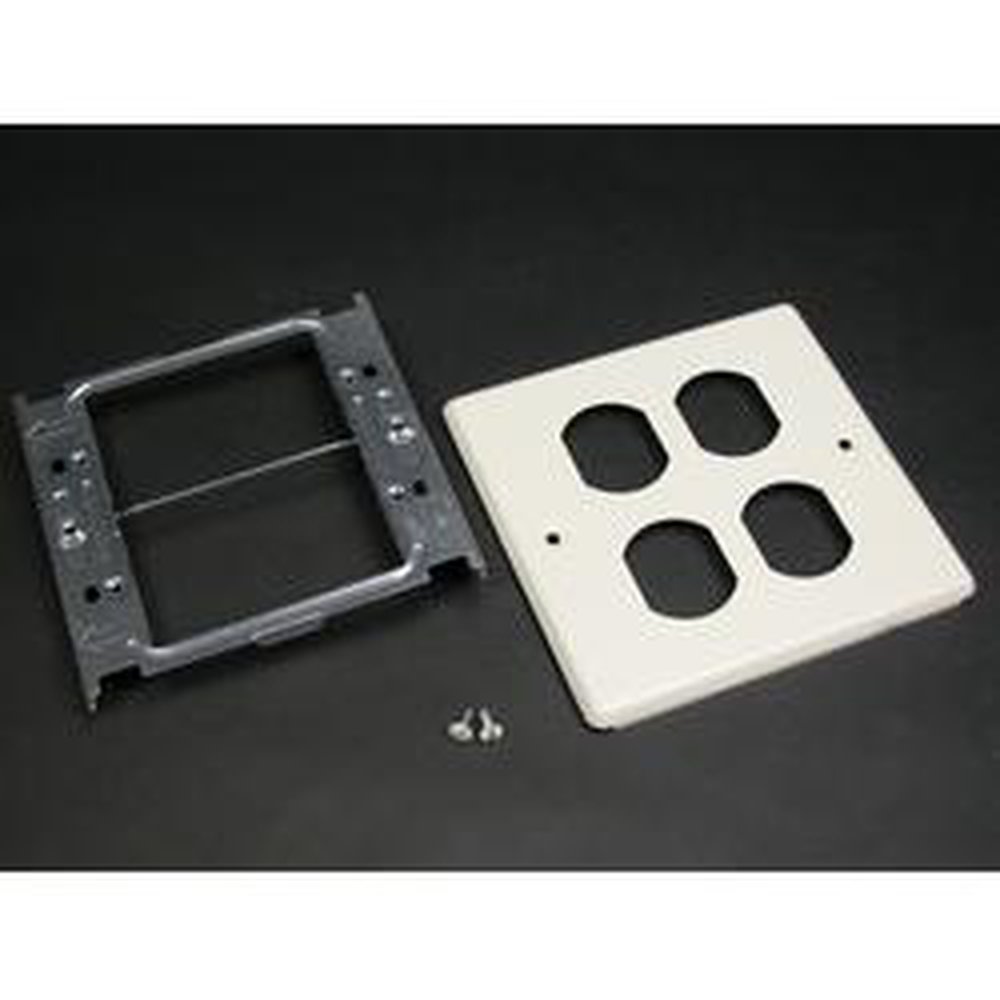 V4047BB WMD IVORY 2G COVER PLT W/2