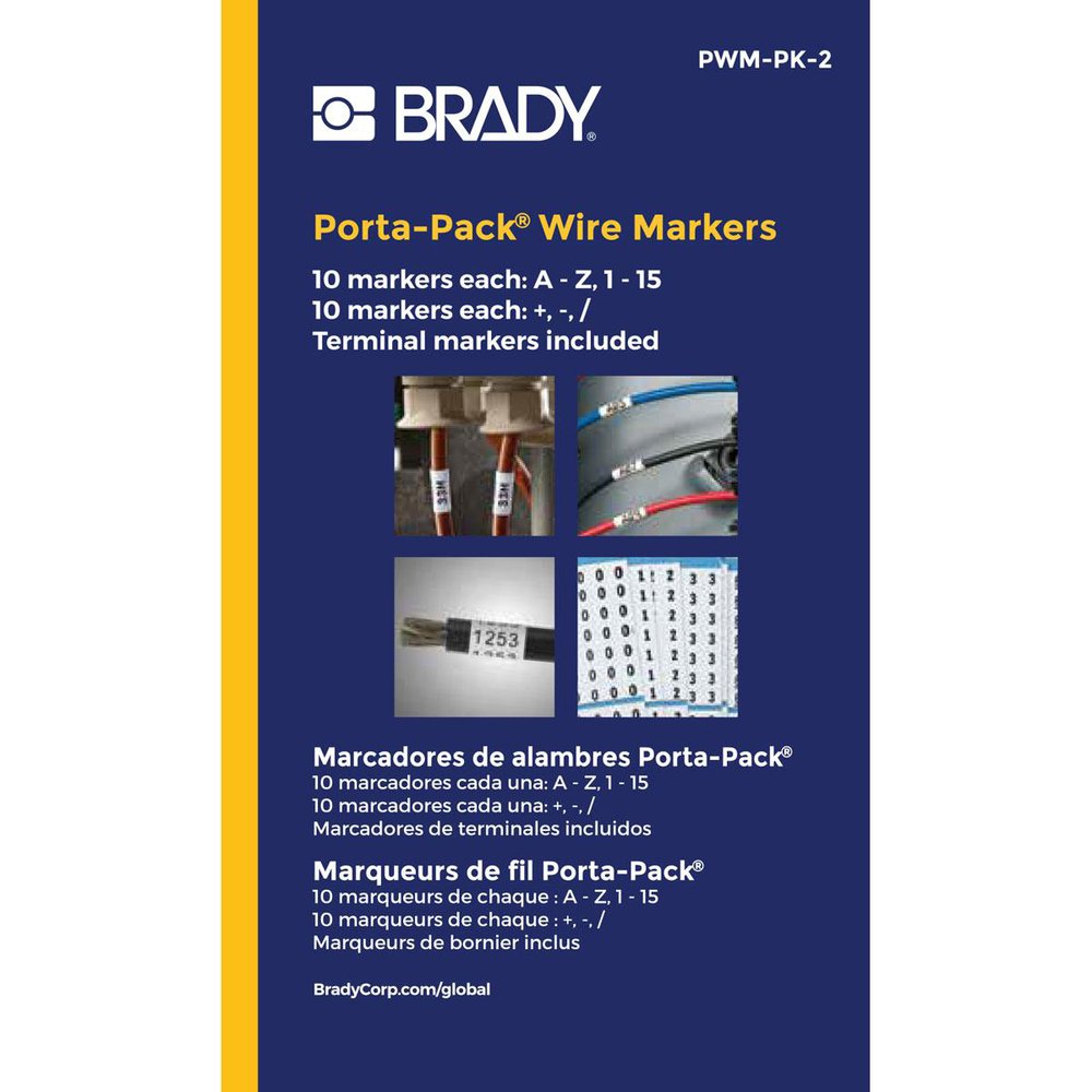 PWM-PK-2 BRADY MRKR 450PK A-Z 0-15