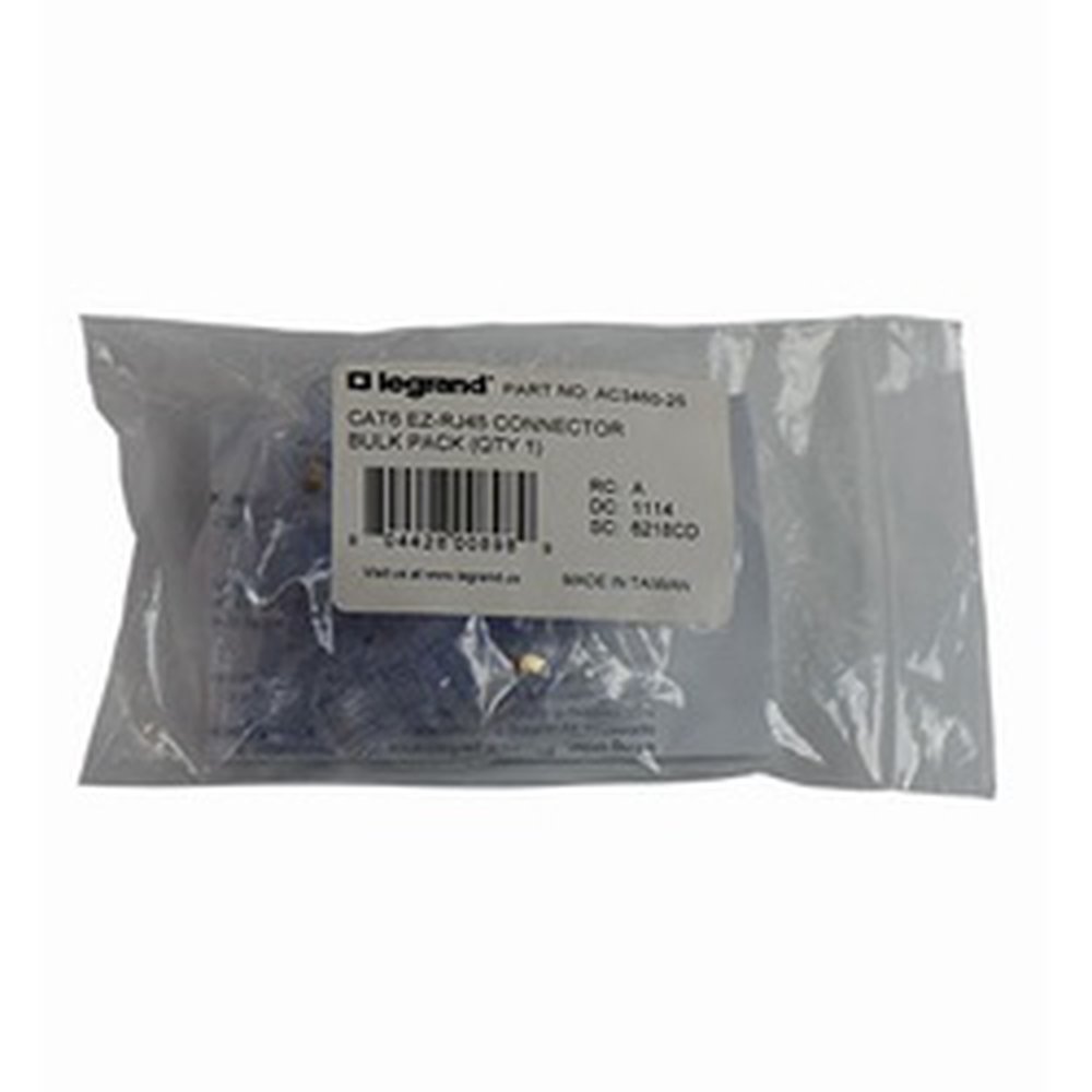 AC3460-25 P&S CAT 6 EZ-RJ45 25 PACK