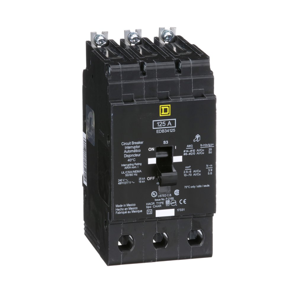 EDB34125 SQD MINIATURE CIRCUIT