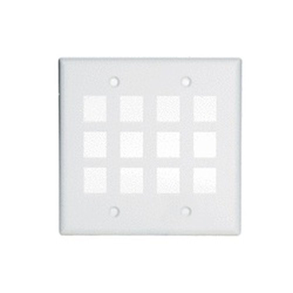 WP3212-WH P&S 2G WALL PLATE 12-PORT